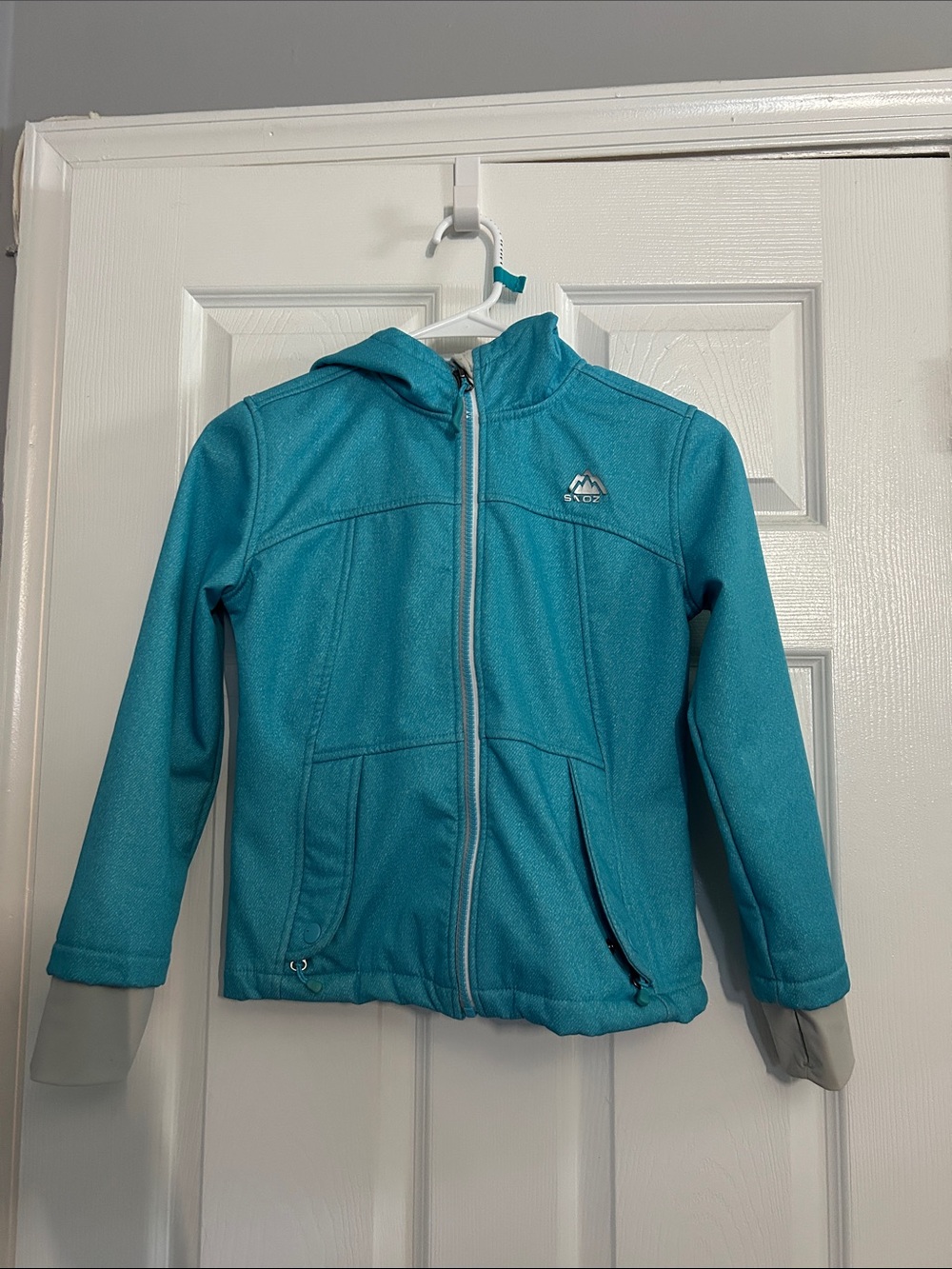 Snozu Teal Hooded Kids Puffer Jacket